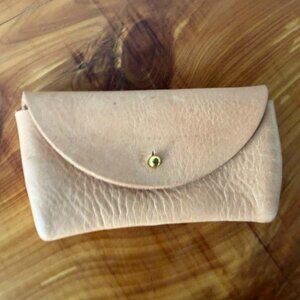Hatton Henry Cream Leather Clutch Wallet